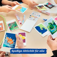 Akrylový popisovač edding 5300 Fine – 5-dielna súprava rôznych farieb – jemný hrot 1–2 mm – akrylové maliarske pero na plátno, papier, drevo, kameň – Vyrobené v Nemecku 5