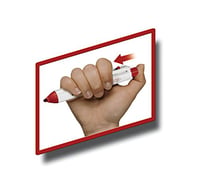 Zasúvateľný permanentný popisovač edding Retract 11, čierny, okrúhly hrot 1,5 – 3 mm, vodoodolný, rýchloschnúci, na kartón, plast, drevo, kov a sklo 4