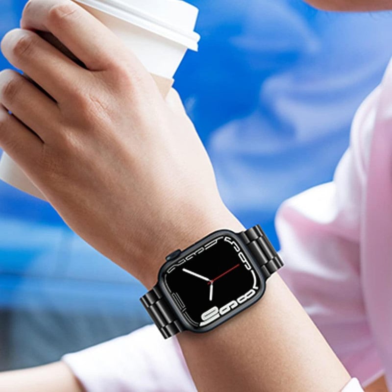 Apple Watch Rozsdamentes Acél Karkötő 38mm - SE, 1-6 Sorozathoz