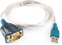 Usangreen FTDI USB-RS232 Soros Adapter Kábel DB9 Csatlakozóval - 150cm Univerzális Konverter Windows/Mac/Linux/Android Rendszerekhez 1