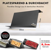 EDELHAUS Fűszertartó Fiók 24 Üveggel Címkékkel Konyhai Szervező 4