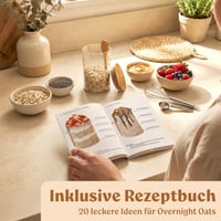 EDELHAUS staklenke za Overnight Oats s poklopcem, žlicom i naljepnicama (4 x 500 ml) - Set posuda za musli, jogurt i chia puding, nepropusne 6