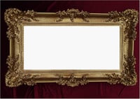 Lnxp 75SP Barokk Fali Tükör Arany 96x57 cm - Antik Rokokó Stílusú Dekoratív Műanyag Tükör Díszes Kerettel, Könnyű Kivitel, Vintage Dizájn 8