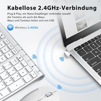 iClever Vezeték Nélküli Billentyűzet és Egér Szett, 2.4G, USB-C Újratölthető, Teljes Méretű, Vékony, Tartós, Windows/Mac Kompatibilis

AI: i 3