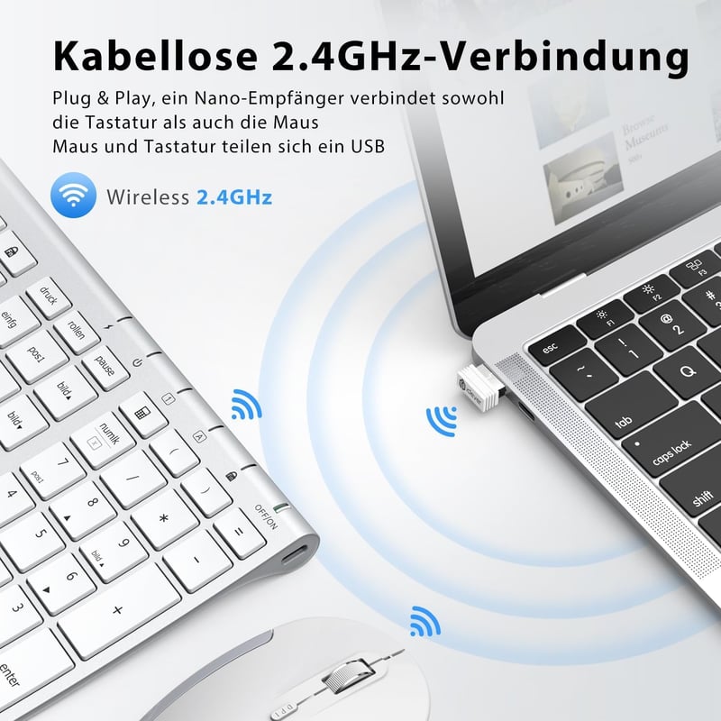 iClever Vezeték Nélküli Billentyűzet és Egér Szett, 2.4G, USB-C Újratölthető, Teljes Méretű, Vékony, Tartós, Windows/Mac Kompatibilis

AI: i