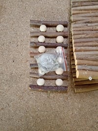 Platformă din lemn pentru hamsteri FTISSLY, suport de cățărare cu gard și scară pentru rozătoare, veverițe, șobolani, jucărie de cățărare din lemn natural 3