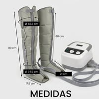 Presoterapeutický prístroj Edicare na domácu lymfodrenáž - 6 vzduchových komôr - lýtka a chodidlá 2
