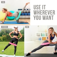Sada fitnes odporových pásem Edifit - fialová, ružová, zelená - 3 ks 5