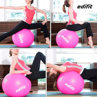 EDIFIT Gimnasztikai Labda 55 65 75cm Pezziball Pilates Jóga Ülőlabda Pumpával - 65cm, pink 6