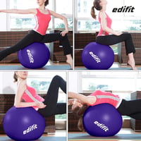 EDIFIT Gimnasztikai Labda 55 65 75cm Pezziball Pilates Jóga Ülőlabda Pumpával - 65cm, Purple 6