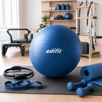 Gymnastická lopta EDIFIT 65 cm Pezziball s pumpou, fitlopta na pilates, jogu, sedenie a cvičenie 7