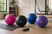 Gymnastická lopta EDIFIT 65 cm Pezziball s pumpou, fitlopta na pilates, jogu, sedenie a cvičenie 6