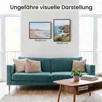 Ramă foto din lemn edihome 40x60 cm cu sticlă acrilică pentru diplome, certificate, postere și fotografii, decor de perete pentru sufragerie sau birou, negru 3