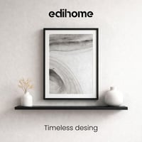 edihome Drevený fotorámik 50x70 cm s akrylovým sklom na diplomy, certifikáty, plagáty a fotografie, nástenná dekorácia do obývačky alebo kancelárie, čierny 6