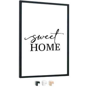 edihome drveni okvir za slike 50x70 cm s akrilnim staklom za diplome, certifikate, postere i fotografije, zidna dekoracija za dnevni boravak ili ured, crni