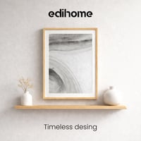 Ramă foto din lemn edihome 50x70 cm cu sticlă acrilică pentru diplome, certificate, postere, fotografii, decor de perete, living, birou, maro 6