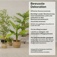 edihome Umjetna maslina 120 cm - Realistična umjetna biljka u tegli za dnevni boravak, ured, hotel, trgovački centar - Dekoracija za unutarnje i vanjske prostore 3