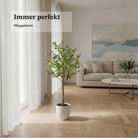 edihome Umjetna maslina 120 cm - Realistična umjetna biljka u tegli za dnevni boravak, ured, hotel, trgovački centar - Dekoracija za unutarnje i vanjske prostore 8