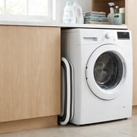 Skladací kôš na bielizeň Edihome 26 l, umývadlo, plast a silikón, do kúpeľne a na kempovanie, sivý 6