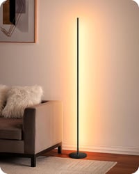 EDISHINE 2 db Állólámpa Szett - Fekete LED Padlólámpa, Szabályozható Fényerő, 3000K Meleg Fehér, 146 cm Állítható Magasság, Memória Funkcióv 8