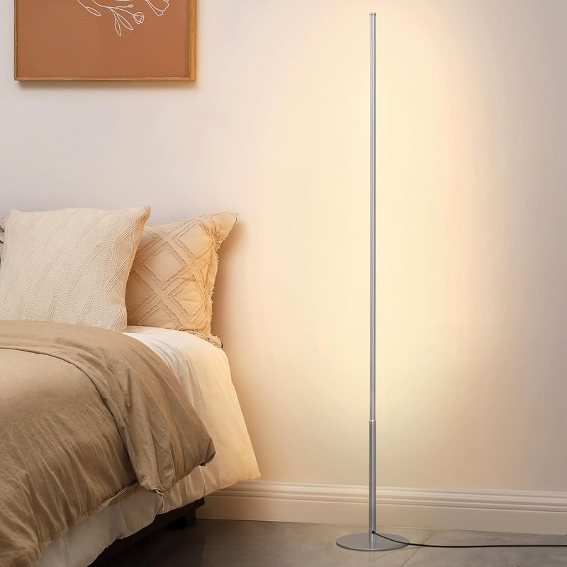 EDISHINE 2x LED Álló Lámpa 147cm Dimmelhető Meleg Fehér Modern Szobai Világítás