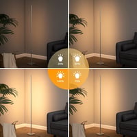 EDISHINE 2x LED Álló Lámpa 147cm Dimmelhető Meleg Fehér Modern Szobai Világítás 2
