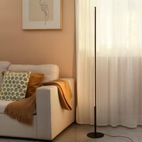 EDISHINE Állólámpa - Fekete Alumínium LED Padlólámpa 3000K Meleg Fénnyel, Szabályozható Fényerővel, Lábkapcsolóval, 1100 Lumen, 147 cm Magas 9