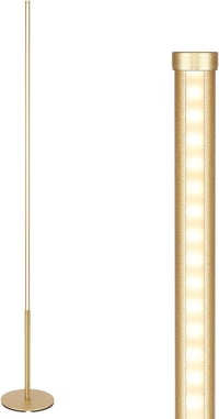 EDISHINE LED állólámpa dimmer funkcióval, 146 cm arany, meleg fehér 3000K, nappali hálószoba iroda 10