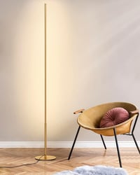 EDISHINE LED állólámpa dimmer funkcióval, 146 cm arany, meleg fehér 3000K, nappali hálószoba iroda 5