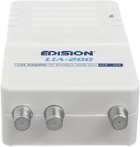 Edision LIA-200 UHF/VHF erősítő kábel- és földi TV-hez, 5G LTE szűrő - LIA-200 2 Output House Connection Amplifier 5