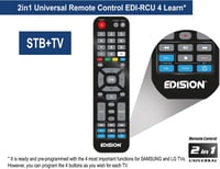 Pozemný a káblový prijímač Edision PICCO T265 Pro HD DVB-T2 DVB-C H.265 HEVC FTA PVR s podporou USB, HDMI, SCART, S/PDIF, WiFi, univerzálny 2 v 1 5