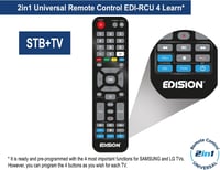 Satelitný prijímač Edision Proton S2 Plus Full HD FTA, kompatibilný s Unicable, DVB S2, diaľkové ovládanie 2 v 1 Comfort, HDMI, SCART, S/PDIF, USB, LAN, WiFi 5