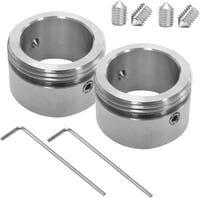 Editbar 2 db termosztát adapter 20-23 mm radiátorszelephez M30x1.5 rozsdamentes, Danfoss RA kompatibilis 2 imbusz, 4 csavar 1