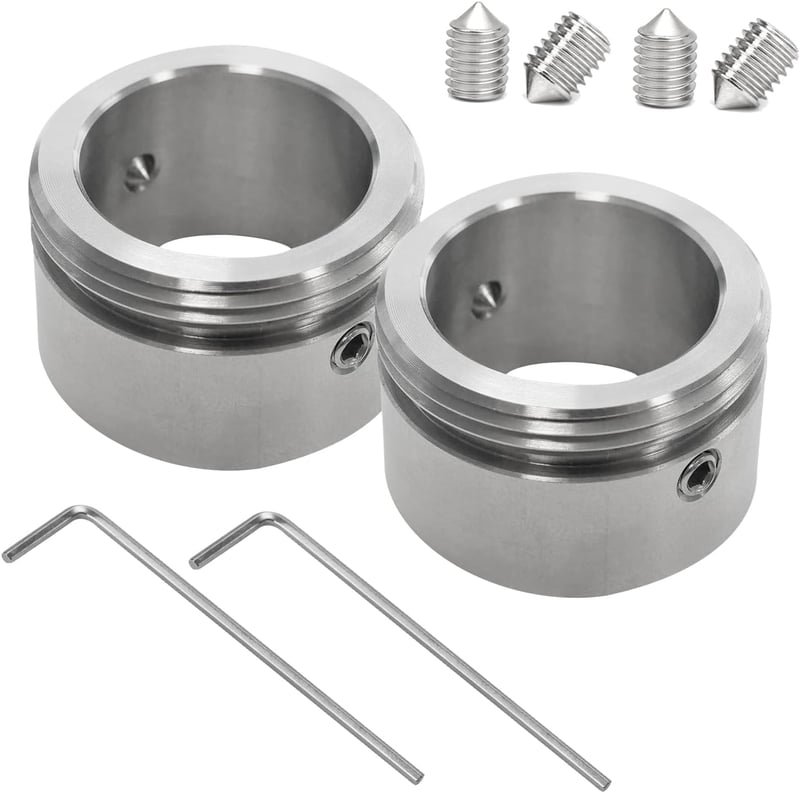 Editbar 2 db termosztát adapter 20-23 mm radiátorszelephez M30x1.5 rozsdamentes, Danfoss RA kompatibilis 2 imbusz, 4 csavar