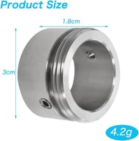 Editbar 2 db termosztát adapter 20-23 mm radiátorszelephez M30x1.5 rozsdamentes, Danfoss RA kompatibilis 2 imbusz, 4 csavar 2