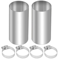 Predlžovacia rúrka výfuku Editbar pre nezávislé kúrenie, nehrdzavejúca oceľ, 24 mm – 2 ks (so 4 svorkami) 2