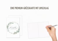 Felicitare de nuntă Edition Seidel Premium XXL Maxi cu plic, format DIN A4, text în engleză, inscripție Mr & Mrs Just Married, mire și mireasă (A4-H1000) 2