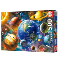 Educa Slnečná sústava, puzzle 500 dielikov pre dospelých a deti od 11 rokov, planéty, vesmír, galaxia, vrátane lepidla na puzzle (18449) 6