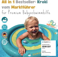EDWEKIN Úszógumi Krokodil Bébi Úszóülés 6 Hónapos Kisgyermekeknek 3