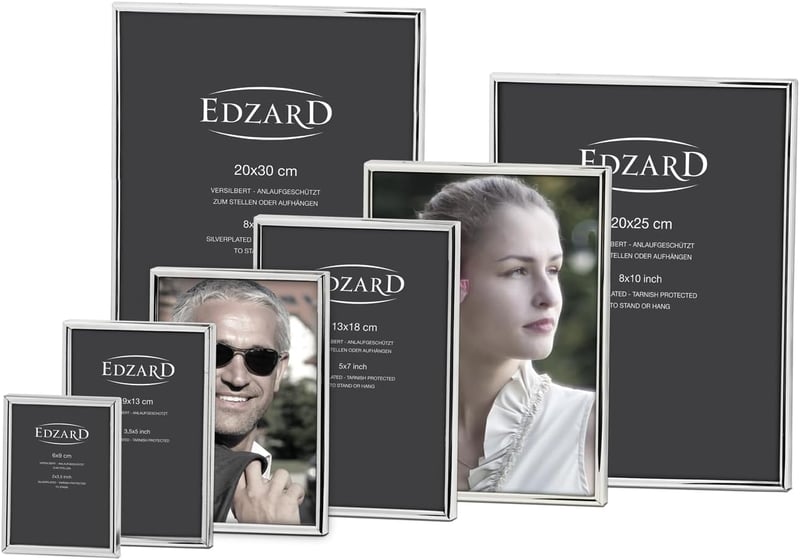 EDZARD ezüst képkeret 10x15cm fényképhez - Für Foto 10 x 15 cm