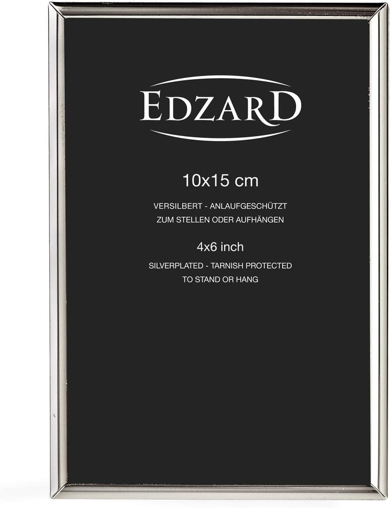 EDZARD ezüst képkeret 10x15cm fényképhez - Für Foto 10 x 15 cm