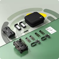 Holy Stone HS440 Összecsukható Drón 1080P Kamerával - 40 Perc Repülési Idő, 2 Akkumulátor, FPV Élő Közvetítés, Hangvezérlés, Gravitációs Érz 10