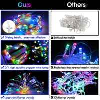 Fulighture 3x3m-es USB LED fényfüggöny, 300 LED, távirányítóval, vízálló, színes, 8 üzemmód 2