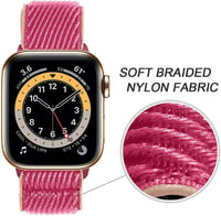 Apple Watch rózsaszín nylon szíj 38-41 mm-es modellekhez 2