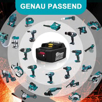 Energup 18V 8000mAh Li-ion Akkumulátor Csomag (2db) - Kompatibilis Makita BL1860B BL1850 BL1840 BL1830 Szerszámokkal - LED Töltésjelzővel 6