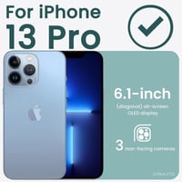 Apple iPhone 13 Pro Kékeszöld Ütésálló Szilikon Védőtok 2