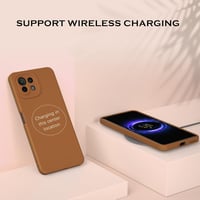 Xiaomi Mi 11 Lite bézs vékony szilikon védőtok 4G/5G/5G NE modellekhez 6