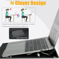 HYZUO 13 colos Laptop Tok Állvány Funkcióval - MacBook Air/Pro 13 M1/M2, XPS 13 Kompatibilis Védőtáska, Fekete 2
