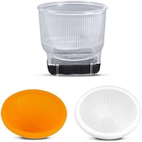 Fomito Univerzális Vakudiffúzor Szett - 3 Színű Borítással (Fehér, Ezüst, Narancs) Speedlite Vakukhoz, Tépőzáras Rögzítéssel 2