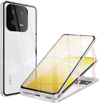 Xiaomi 13 Pro mágneses tok - 360°-os átlátszó üveg védelem, ezüst 1